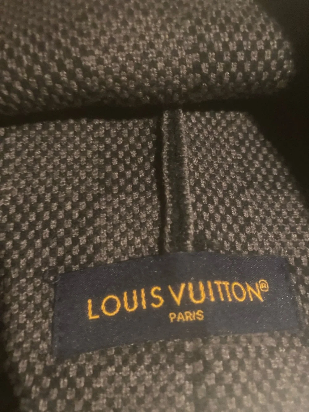 Louis Vuitton Brown and Black Checker Knit Beanie - Picture 2 of 4